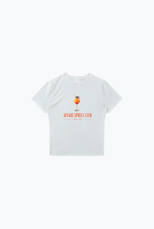 Aperol Spritz Club Baby Tee - White