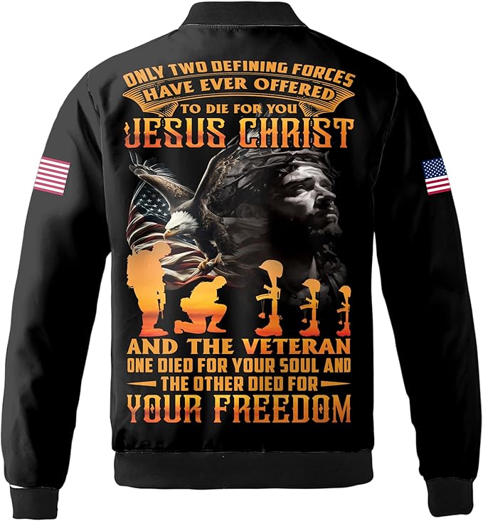"Jesus Veteran BomberJacket